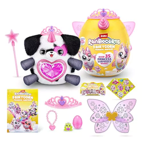 Rainbocorns Fairycorn Princess - Peluche da collezione con sorprese magiche