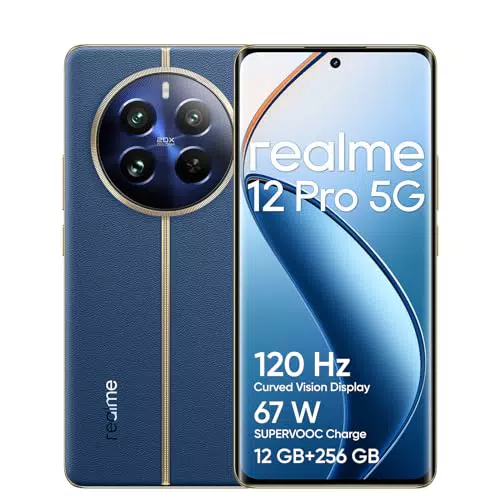 realme 12 Pro 5G Smartphone, Fotocamera Sony Zoom 2X, Display 120Hz, Ricarica 67W