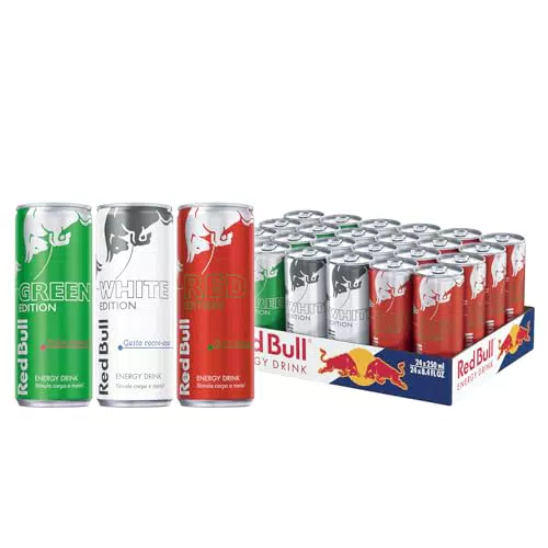 Red Bull Energy Drink - 250 ml, Confezione da 24 Lattine