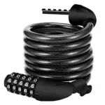 REHKITTZ Lucchetto per Bicicletta Lucchetto Bici Catena Bici 120cm/12mm Antifurto Combinazione Catena per Bicicletta MTB Monopattino Elettrico