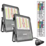 SANSI Faretto LED RGB da Esterno 20W con Telecomando e Funzione di Memoria