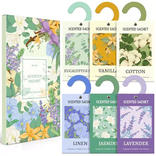 Scent-Hi Sacchetti Profumati per Cassetti e Armadi - Mix di Aromi Naturali