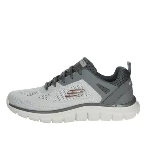 Skechers Traccia Ampia Sneaker Uomo in Mesh e PU per Comfort e Stile