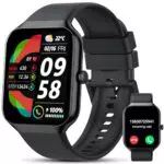 Smartwatch Fitness Tracker IP68 con Chiamate, Contapassi e Cardiofrequenzimetro