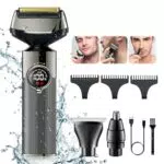 Solimpia Rasoio Elettrico Multigroomer Impermeabile Ricaricabile T-Blade
