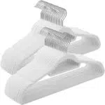 SONGMICS Grucce Appendiabiti in Velluto Antiscivolo Gancio Girevole CRF020W02