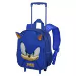 SEGA Zaino 3D Sonic The Hedgehog con Ruote, Capacità 12.5 L