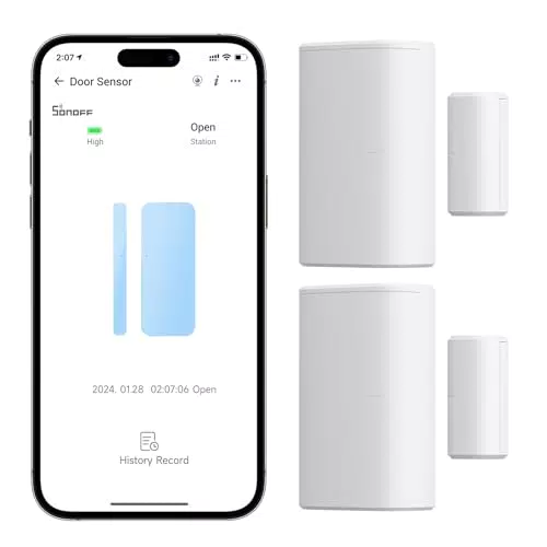 Sonoff SNZB-04P Sensore Zigbee per Porte e Finestre, Compatibile con Alexa e Google Assistant