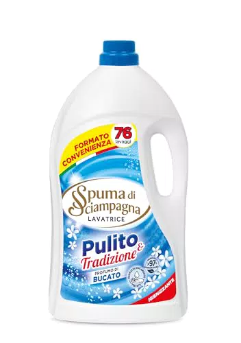 Spuma di Sciampagna Detersivo Lavatrice Liquido Profumo di Bucato