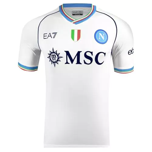 SSC Napoli Maglia Gara Away 2023/2024 Prodotto Ufficiale EA7 Scudetto Tricolore