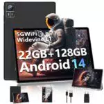 SUAAT Tablet 2025 Android 14, 10 Octa-Core, 22GB RAM, 128GB ROM, WiFi 5G
