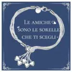 SUNSH Bracciale Donna con Ciondolo a Cuore in Argento 925 - Regalo per Amiche e Fidanzate