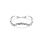 Swarovski Bracciale rigido Sublima, Placcato Rodio