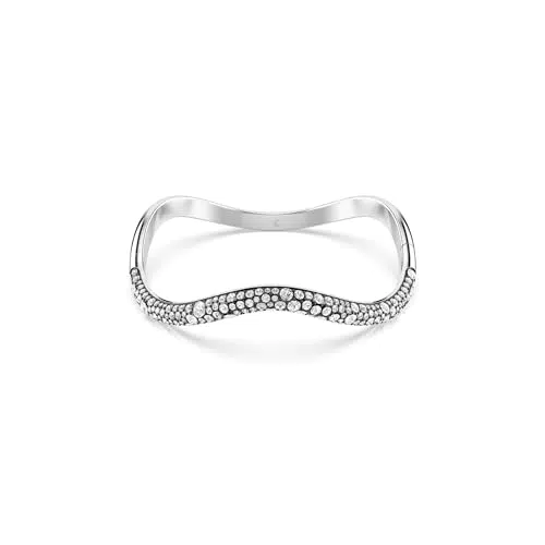 Swarovski Bracciale rigido Sublima, Placcato Rodio