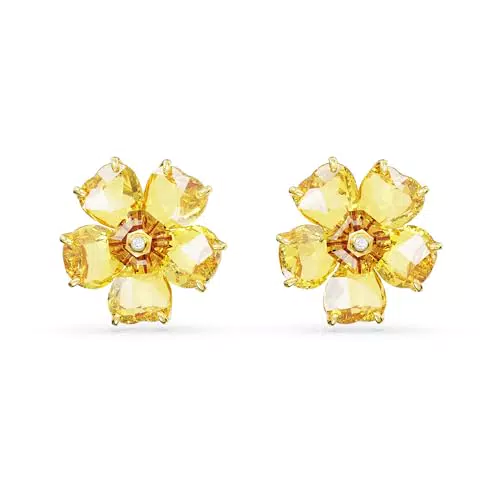 Swarovski Orecchini a Lobo Florere in Placcato Oro