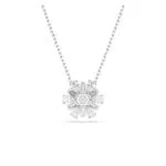 Swarovski Pendente Idyllia Fiocco di Neve Placcato Rodio