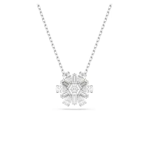 Swarovski Pendente Idyllia Fiocco di Neve Placcato Rodio