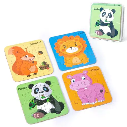 Tangdudu Puzzle in Legno Educativo per Bambini 2-5 Anni - Giochi Montessori