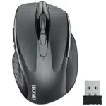 Tecknet Pro Mouse Wireless Ergonomico 2600 DPI con Ricevitore Nano USB
