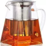 Teiera Vetro Borosilicato con Infusore per Tè e Tisane - Sicura per Microonde