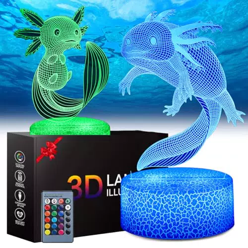 Teliles Lampada Notturna 3D Illusion per Bambini con Telecomando e Design Decorativo