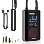 TEMOLA Compressore Aria Portatile Senza Fili con Luce LED e Manometro