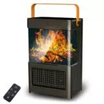 Termoventilatore PTC 2000 W oscillante, silenzioso, con telecomando e timer