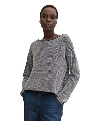 Tom Tailor Maglione Lavorato a Maglia Struttura 1033125