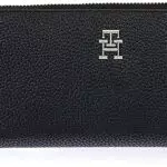 Tommy Hilfiger Portafoglio Emblem Large con Zip per Donna
