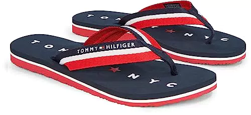 Tommy Hilfiger Infradito Donna Tommy Loves NY Beach Sandal Scarpe da Mare