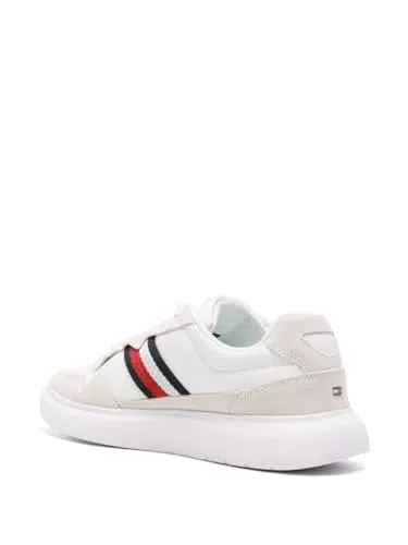 Tommy Hilfiger Light Cupsole Lth Mix Stripes Sneaker Uomo
