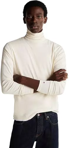 Tommy Hilfiger Pullover Roll Neck Uomo con Collo Alto