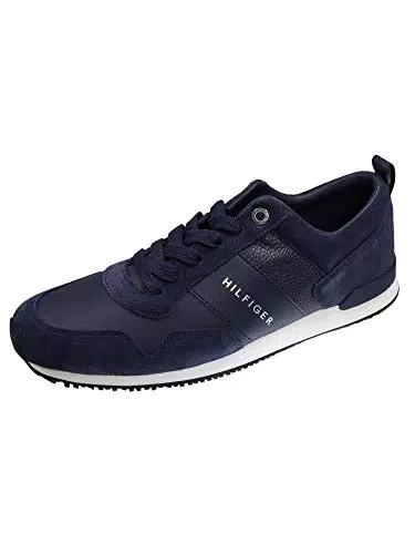 Tommy Hilfiger Sneakers da Runner Uomo Iconic Leather Suede Mix Runner Scarpe Sportive