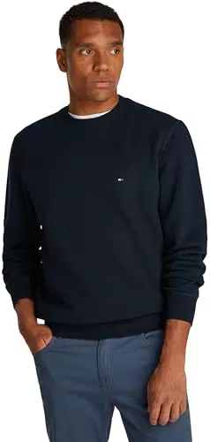 Tommy Hilfiger Felpa Uomo Essential Fleece Crew Neck Regular Fit