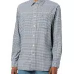 Tommy Hilfiger Maglietta Uomo Maniche Lunghe con Taschino Brushed Gingham
