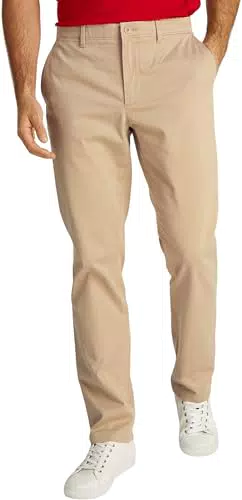 Tommy Hilfiger Pantaloni Chino Denton Satin Straight Fit per Uomo