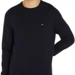 Tommy Hilfiger Pullover Essential Cotton Crew Neck Uomo in Cotone