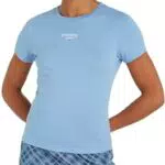 Tommy Jeans T-Shirt Donna Slim Maniche Corte Logo Scollo Rotondo