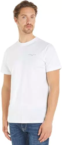 Tommy Jeans T-shirt Maniche Corte Uomo Slim Scollo Rotondo