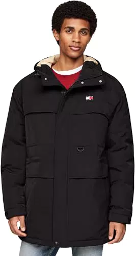 Tommy Jeans Parka Tech Canvas con Cappuccio per Uomo
