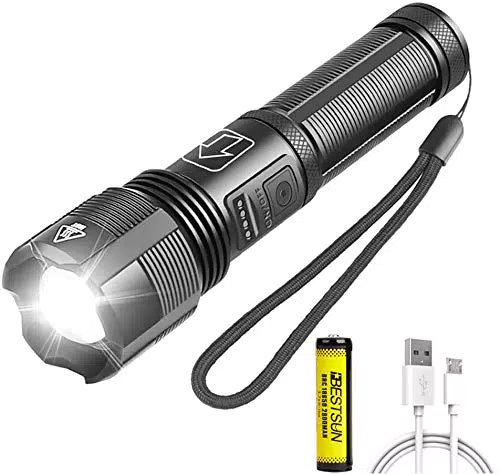 XHP50 Torcia LED Super Luminosa 7000 Lumen Ricaricabile USB Impermeabile