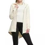 URBAN CLASSICS Felpa Lunga con Cappuccio da Donna, Cardigan Lungo con Zip a Coulisse