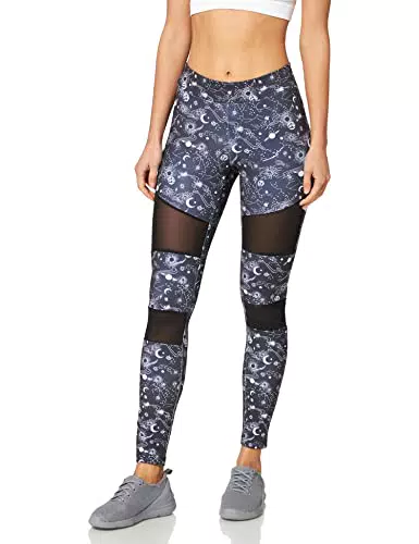 Urban Classics Leggings da Donna Tech Mesh AOPnowleo