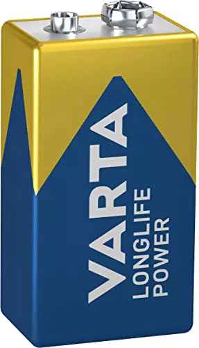 VARTA Longlife Power blocco da 9V Batterie 6LR61 Batteria alcaline blocco E