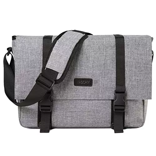 VASCHY Borsa Tracolla Uomo, Borsa Messenger Vintage per PC 14 Pollici