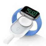 VEGER Caricatore Portatile Wireless per Apple Watch Serie 9-4, Power Bank USB C