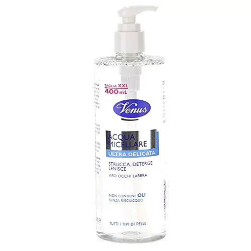 Venus Acqua Micellare Ultra Delicata - Struccante e Detergente per Tutti i Tipi di Pelle