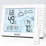 Vinilite Stazione Meteo con Sensore Esterno, Orologio Radiocontrollato e Sveglia