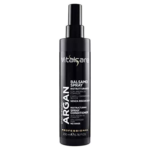 Vitalcare Imperial Argan Balsamo Ristrutturante Spray per Capelli Secchi e Danneggiati