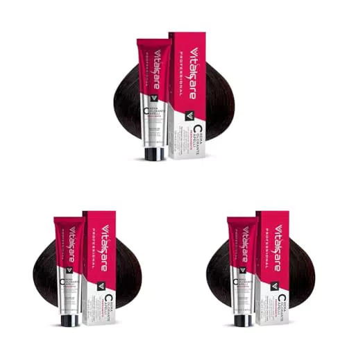 Vitalcare Professional - Crema Colorante per Capelli con Proteine della Seta